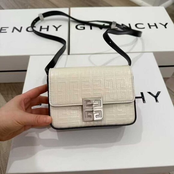NWT Authentic Givenchy Small 4G Monogram-Embossed Crossbody Bag - Picture 1 of 6